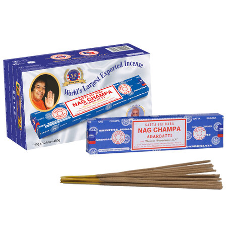 Encens nag champa argabatti - boite de 12 paquets de 40 grammes