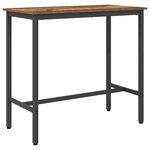 vidaXL table Bois ancien 100 x 50 x 90 5 cm Bois d'ingénierie et acier