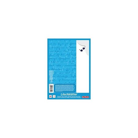 herlitz Bloc de papier buvard format A5, 80 g/m2, blanc