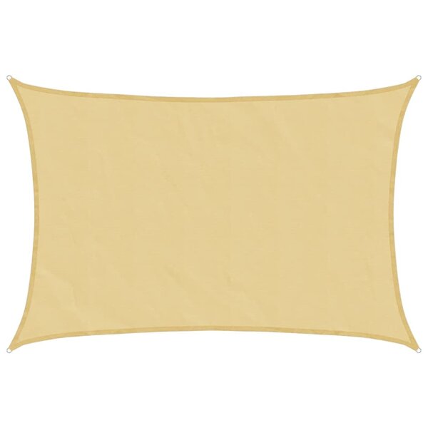 vidaXL Voile d'ombrage sable 3x2 m 100   polyester oxford