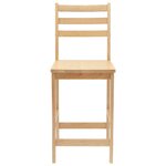 vidaXL Chaises de salle à manger 2 Pièces Naturel 40 x 47 5 x 99 5 cm