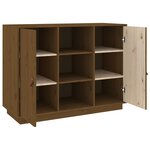 vidaXL Buffet Marron miel 100x40x75 cm Bois massif de pin