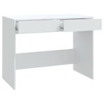 vidaXL Bureau Blanc 101x50x76 5 cm Aggloméré