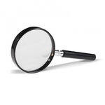 Loupe à manche 75 mm avec grossissement 2 5x et x 5x.