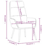 vidaXL Chaise de relaxation Noir Tissu