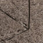 vidaXL Tapis ISTAN à poils longs aspect brillant gris Ø 100 cm