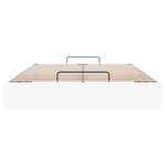 vidaXL Cadre de lit ottoman sans matelas blanc 140x190 cm similicuir