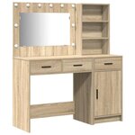vidaXL Table de Toilette avec tiroir 2 Pièces Marron 78.5 x 41 x 135 cm