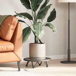 vidaXL Pieds en épingle à cheveux pour table basse 4 pièces Acier naturel 10 cm Acier massif