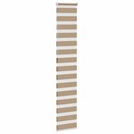 vidaXL Store zèbre marron sable largeur du tissu 40 9 cm polyester