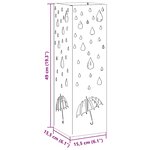 vidaXL Porte-parapluie Rose 15 5 x 15 5 x 49 cm Métal