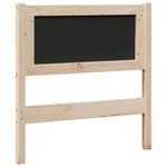 vidaXL Tête de lit capitonnée avec tête de lit Marron 75 cm Pin massif