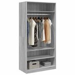 vidaXL Garde-robe sonoma gris 100x50x200 cm bois d'ingénierie