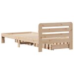 vidaXL Cadre de lit sans matelas 90x200 cm bois de pin massif