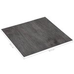 vidaXL Planches de plancher autoadhésives 20 Pièces PVC 1 86 m² Marron