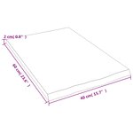 vidaXL Étagère murale marron clair 40x60x2 cm bois chêne massif traité