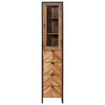vidaXL Armoire de salle de bain 40x27x190 cm bois massif d'acacia