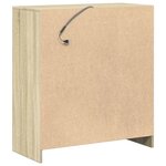 vidaXL Buffet avec LED chêne sonoma 77x34x85 cm bois d'ingénierie