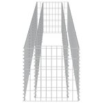 vidaXL Lit surélevé à gabion Acier galvanisé 360x50x50 cm