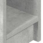 vidaXL Table de chevet avec tiroir gris béton 20x36x60 cm