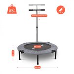 Mini trampoline fitness jump4fun pliable t-bar - ø92cm