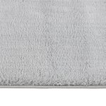 vidaXL Tapis shaggy doux lavable 80x150 cm Antidérapant Gris