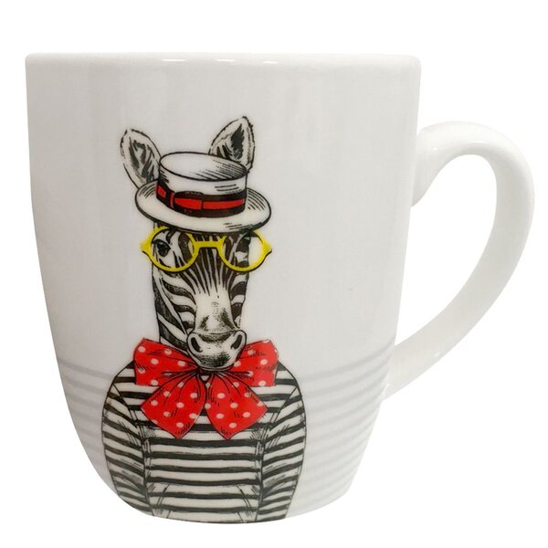 Tasse en céramique eccentric zèbre