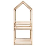 vidaXL Lit superposé avec toit 90x200 cm bois de pin massif