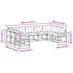 vidaXL Ensemble de canapés d'extérieur 9 Pièces Blanc et Beige