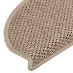 vidaXL Tapis d'escalier autocollants 30 Pièces 65x21x4 cm sable