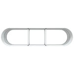 vidaXL Jardinière surélevée Vert 320 x 80 x 81 cm Acier