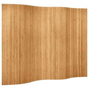 vidaXL Cloison de séparation bambou naturel largeur 250 cm hauteur 165 cm