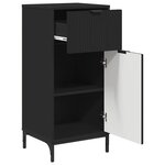 vidaXL Ensemble de mobilier de salle de bain avec tiroir 3 Pièces Noir