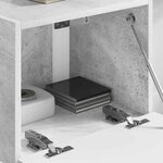 vidaXL Meuble TV mural Béton 60 x 31 x 29.5 cm Bois d'ingénierie