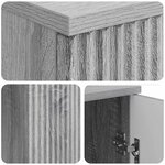 vidaXL Bureau Sonoma gris 142 5 x 50 x 75 cm Bois d'ingénierie