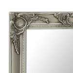 vidaXL Miroir mural style baroque 60x60 cm Argenté