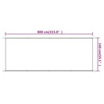 vidaXL Auvent vertical Bleu 140x800 cm Tissu oxford