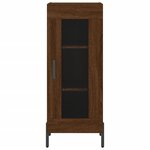 vidaXL Buffet Chêne marron 34 5x34x90 cm Bois d'ingénierie