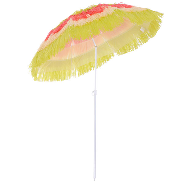 Parasol de plage jardin design hawai multicouleur 160 cm