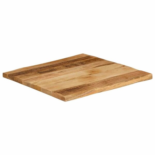 vidaXL Dessus de table bord vivant 40x40x2 5 cm bois de manguier brut