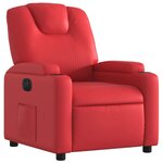 vidaXL Fauteuil inclinable électrique Rouge Similicuir