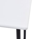 vidaXL Ensemble de bar 3 Pièces Tissu Noir