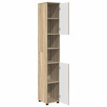 vidaXL Meuble de salle de bain haut Chêne sonoma 30 x 35 x 192 cm