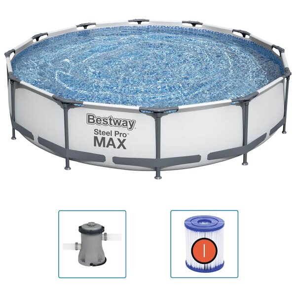 Bestway Ensemble de piscine Steel Pro MAX 366x76 cm