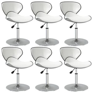 vidaXL Chaises à manger lot de 6 blanc similicuir
