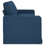 vidaXL Canapé Bleu 222 x 80 x 82 cm tissu