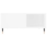 vidaXL Table basse blanc 80x80x36 5 cm bois d'ingénierie