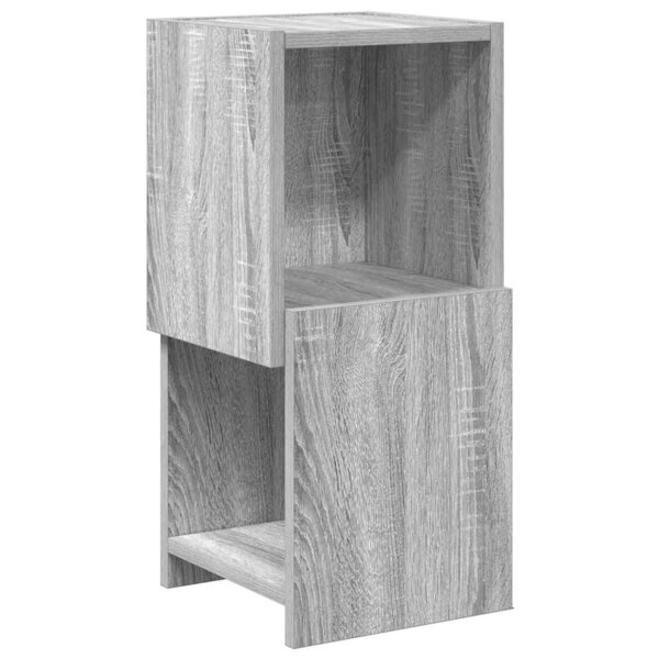 vidaXL Meuble d'angle Gris Sonoma 25 5x25x55cm Bois d'ingénierie