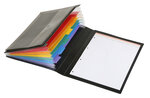 Trieur accordéon 6 positions A4 - Porte bloc papier intégré - Rainbow Class