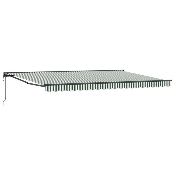 vidaXL Cadre d'auvent Vert et blanc 500 × 300 cm